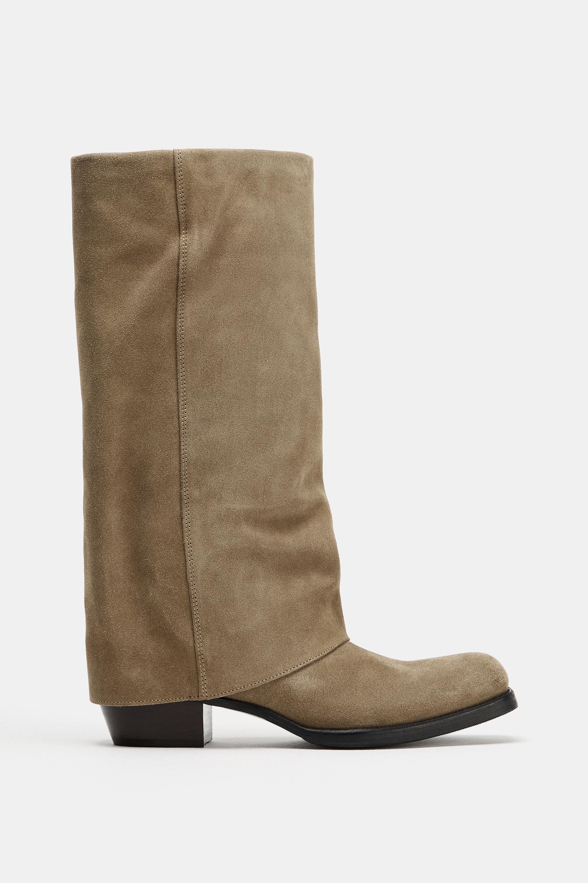 SPLIT LEATHER BOOTS